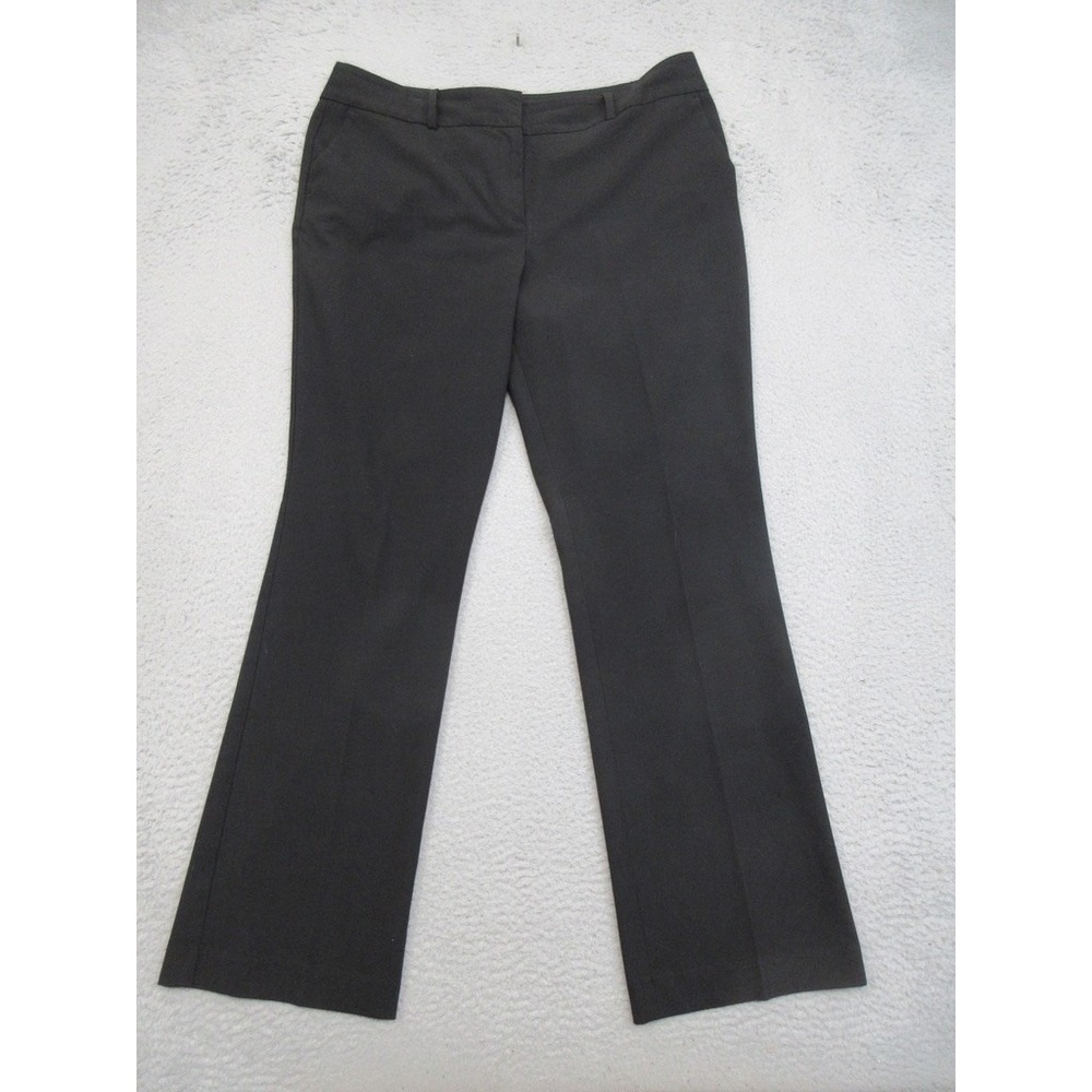 Ann Taylor Loft Dress Pants Women 12 Black Officecore Workwear Tailored Slacks